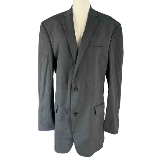 Michael Kors Dark Grey Button Single Breasted Notched Lapel Mens Blazer Size 44L - Picture 3 of 16